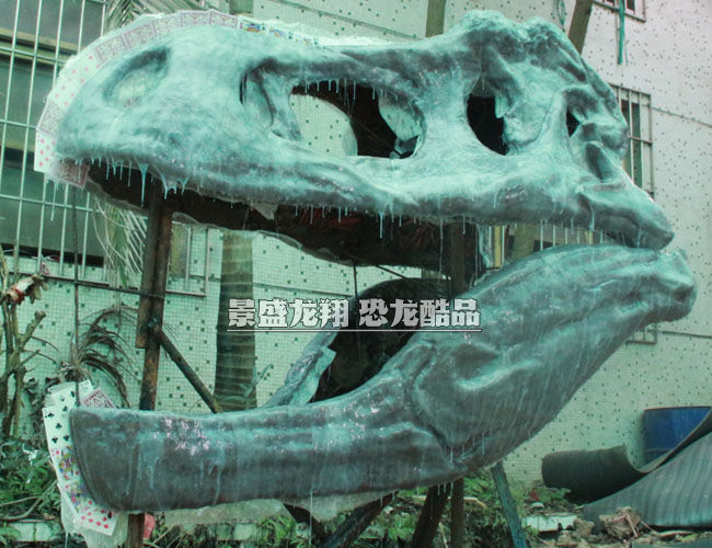 仿真恐龙骨架的制作-玻璃钢翻模